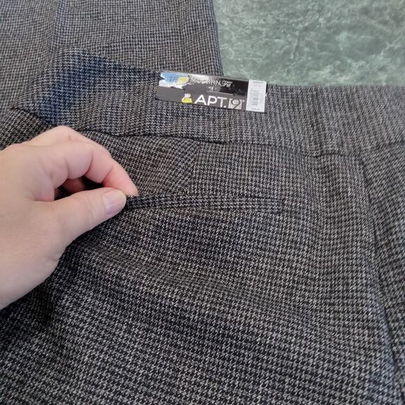 Apt. 9 Dress Pants Womens Size 16P Modern Fit Straight Leg Career Gray New NWT - Picture 14 of 15
